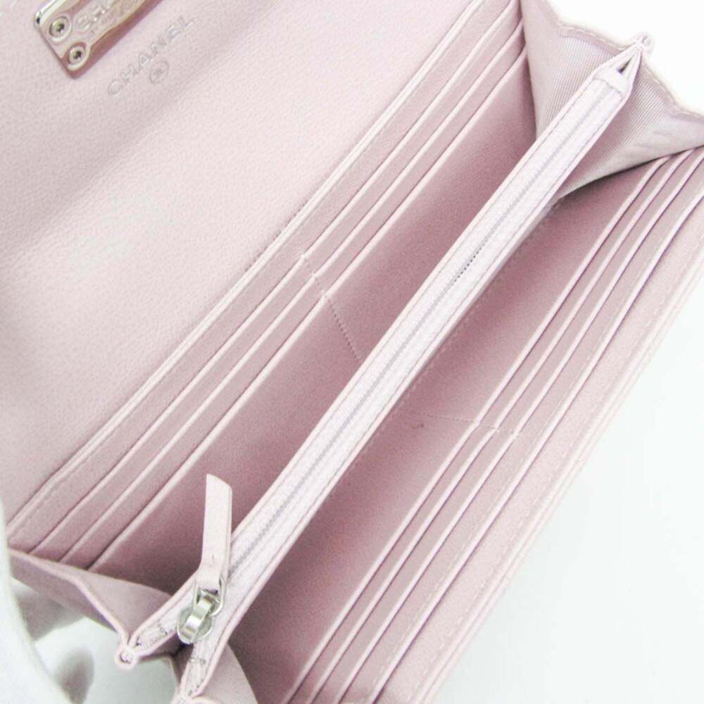CHANEL Authentic Pink Leather Wallet - Picture 4 of 16